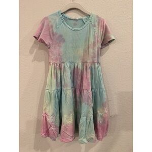 Little Moon Society Tie-Dye Dress 4T Pastel Colors